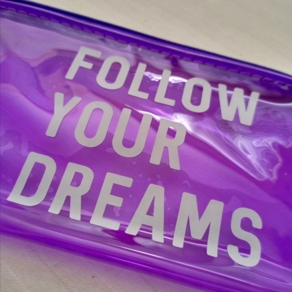 Handbags - New plastic makeup mask bag (purple only) 12 each